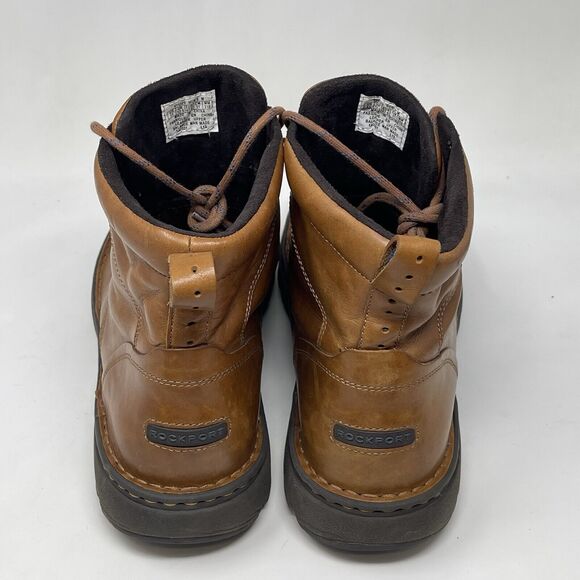 Rockport RocSports Chukka Boots Mens 13 M British Tan Leather Lace Up V75329 - Picture 9 of 14